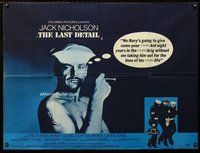 f393 LAST DETAIL British quad movie poster '73 Jack Nicholson, Quaid