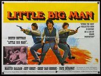 f395 LITTLE BIG MAN British quad movie poster '71 Hoffman, Arthur Penn