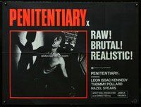 f401 PENITENTIARY British quad movie poster '80 Leon Isaac Kennedy