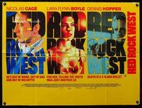 f406 RED ROCK WEST DS British quad movie poster '92 Nicholas Cage