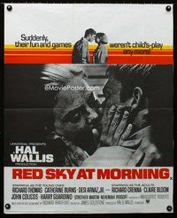 f407 RED SKY AT MORNING British quad movie poster '71 Richard Thomas