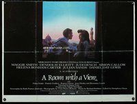 f409 ROOM WITH A VIEW British quad movie poster '86 Maggie Smith
