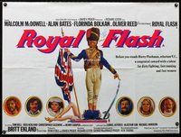 f410 ROYAL FLASH British quad movie poster '75 Malcolm McDowell