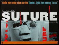 f418 SUTURE British quad movie poster '93 Dennis Haysbert, Mel Harris