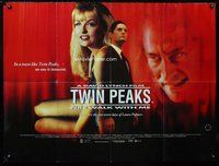 f424 TWIN PEAKS: FIRE WALK WITH ME DS British quad movie poster '92