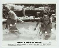 g171 HOLLYWOOD HIGH vintage 8x10 movie still '76 sexy babes in swimming pool