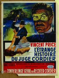 h186 DIARY OF A MADMAN Belgian movie poster '63 Vincent Price, horror!