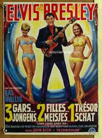 h188 EASY COME EASY GO Belgian movie poster '67 Elvis Presley!