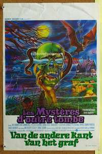 h194 FROM BEYOND THE GRAVE Belgian movie poster '73 wild Lamb artwork!