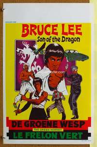 h197 GREEN HORNET Belgian movie poster '74 Bruce Lee