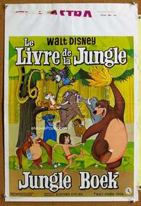 h206 JUNGLE BOOK Belgian 19x28 movie poster 1967 Disney classic!