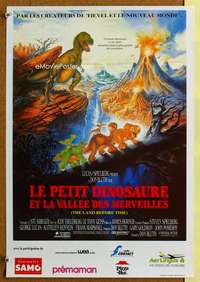 h211 LAND BEFORE TIME Belgian movie poster '88 Spielberg, Lucas, Bluth