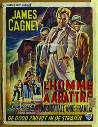 h214 LION IS IN THE STREETS Belgian movie poster '53 James Cagney