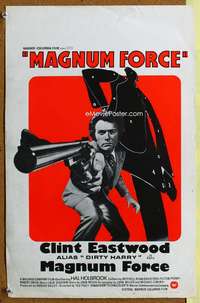 h218 MAGNUM FORCE Belgian movie poster '73 Eastwood is Dirty Harry!