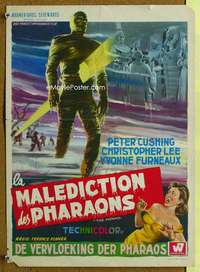 h223 MUMMY Belgian movie poster R60s Peter Cushing, Christopher Lee