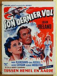 h227 NO PLACE TO LAND Belgian movie poster '58 R. Toppf artwork!