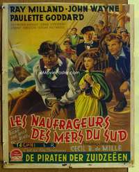 h237 REAP THE WILD WIND Belgian movie poster '42 John Wayne, Goddard