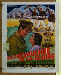 h249 THREE MUSKETEERS Belgian movie poster R40s John Wayne serial!