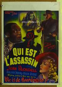 h250 TOPPER RETURNS Belgian movie poster R50s Blondell, Hal Roach