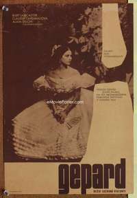 h158 LEOPARD Czech movie poster '63 very pretty Claudia Cardinale!
