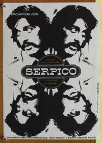h170 SERPICO Czech movie poster '74 cool Krouwjka art of Al Pacino!