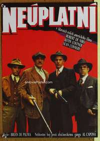 h177 UNTOUCHABLES Czech movie poster '87 great image of top 4 stars!