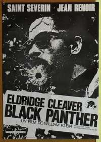 h065 ELDRIGE CLEAVER BLACK PANTHER French 21x30 movie poster '70