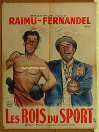 h081 LES ROIS DU SPORT French 24x32 movie poster '37 Francois art!