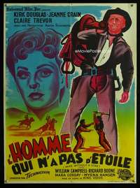 h088 MAN WITHOUT A STAR French 23x32 movie poster '55 Kirk Douglas