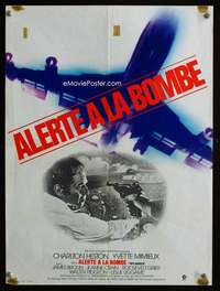 h114 SKYJACKED French 15x20 movie poster '72 Charlton Heston