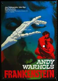 h287 ANDY WARHOL'S FRANKENSTEIN German movie poster '74 3-D horror!
