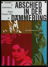 h290 AUTUMN AFTERNOON German movie poster '62 Bolile Bannegart art!