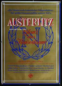 h292 BATTLE OF AUSTERLITZ German movie poster '60 Napoleon,Abel Gance