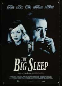 h293 BIG SLEEP German movie poster R85 Humphrey Bogart, Bacall