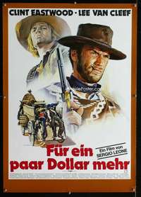 h304 FOR A FEW DOLLARS MORE German movie poster R78 Casaro art!