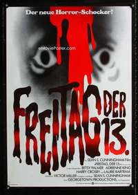 h306 FRIDAY THE 13th German movie poster '80 different image!