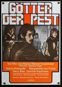 h310 GODS OF THE PLAGUE German movie poster '70 Rainer Fassbinder