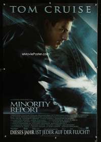 h322 MINORITY REPORT German movie poster '02 Spielberg, Tom Cruise