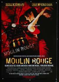h323 MOULIN ROUGE German movie poster '01 Nicole Kidman, McGregor