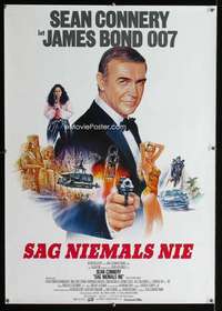 h324 NEVER SAY NEVER AGAIN German movie poster '83 Sean Connery, Bond