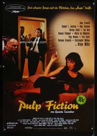 h325 PULP FICTION German movie poster '94 Uma Thurman, Tarantino
