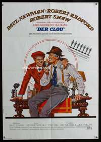 h333 STING German movie poster '74 Paul Newman, Robert Redford