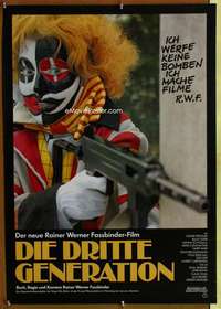 h334 THIRD GENERATION German movie poster '79 Rainer Werner Fassbinder