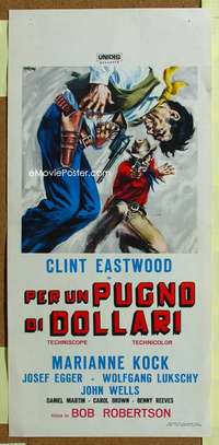 h033 FISTFUL OF DOLLARS Italian locandina movie poster '67 Eastwood