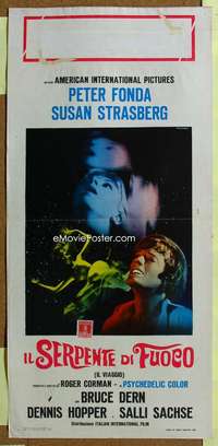 h054 TRIP Italian locandina movie poster '67 AIP, Peter Fonda, LSD!
