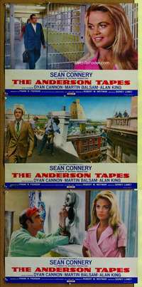 h021 ANDERSON TAPES 3 Italian photobusta movie posters '71 Connery