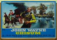 h012 CHISUM Italian photobusta movie poster '70 big John Wayne