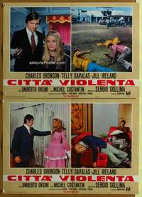 h022 FAMILY 2 Italian photobusta movie posters '72 Charles Bronson