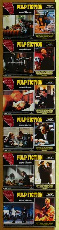 h023 PULP FICTION 6 Italian photobusta movie posters '94 Tarantino