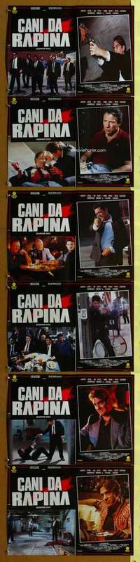 h024 RESERVOIR DOGS 6 Italian photobusta movie posters '92 Tarantino